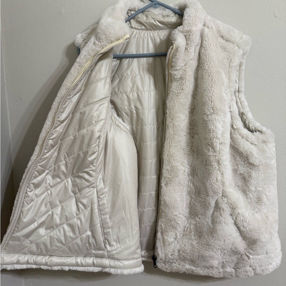 Cozy White Faux Fur Vest